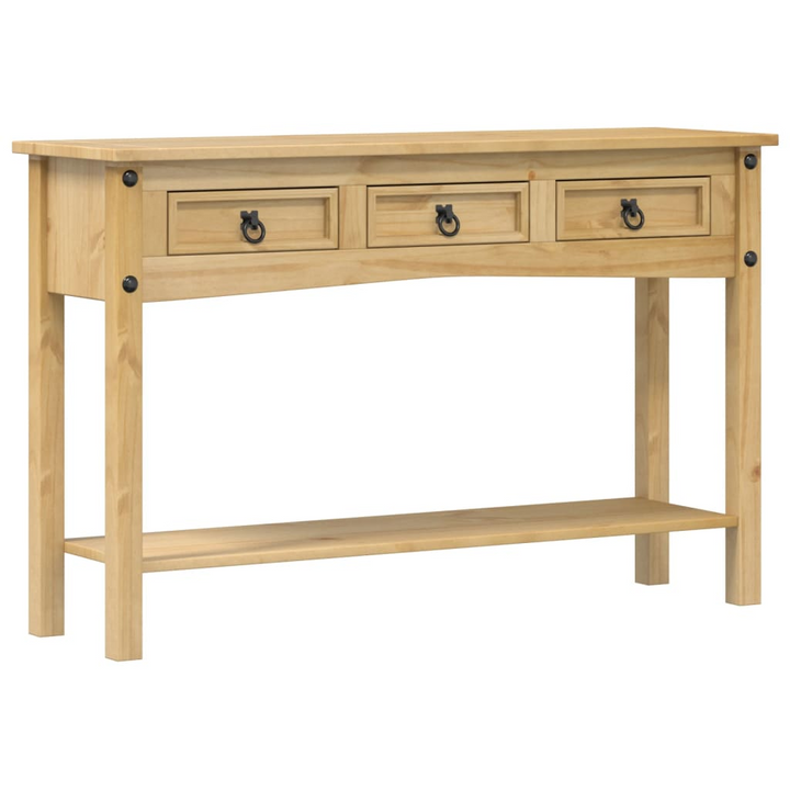 CORONA Console Table | 114x34.5x73 cm | Solid Pine Wood & Honey Wax Finish | Rustic Storage Solution - Premium  from Home Treasures - Just £150.99! Shop now at Home Treasures