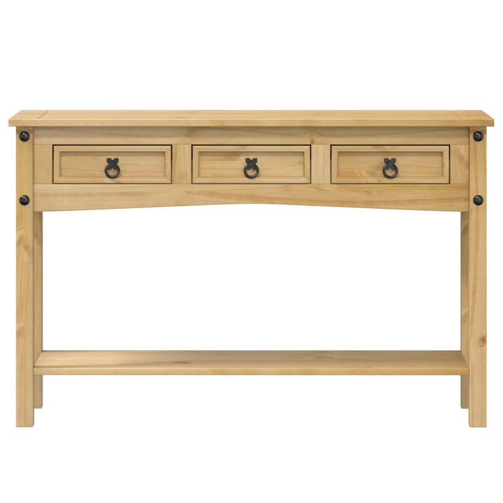 CORONA Console Table | 114x34.5x73 cm | Solid Pine Wood & Honey Wax Finish | Rustic Storage Solution - Premium  from Home Treasures - Just £150.99! Shop now at Home Treasures