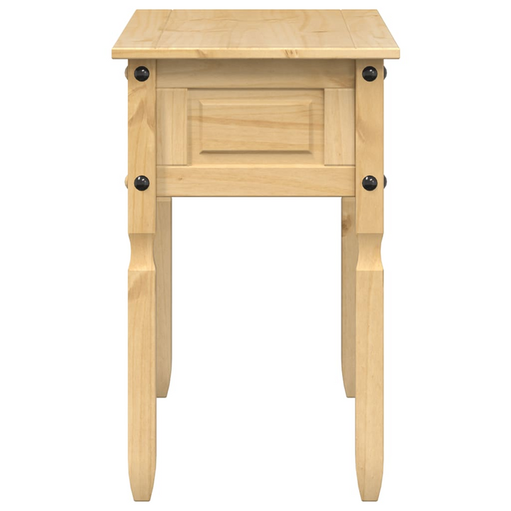 CORONA Solid Wood Pine Console Table - Rustic Hallway Entryway Table with Drawers and Shelf - Premium  from Home Treasures - Just £115.99! Shop now at Home Treasures