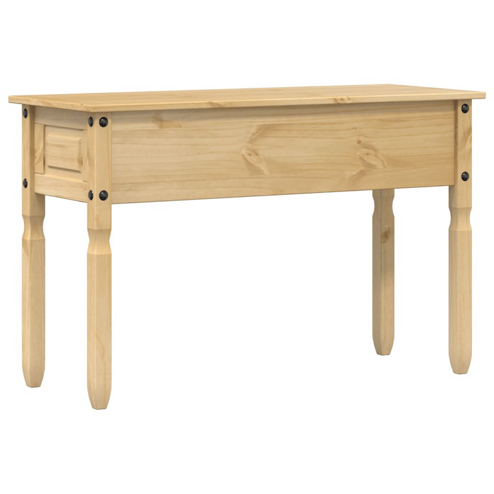 CORONA Solid Wood Pine Console Table - Rustic Hallway Entryway Table with Drawers and Shelf - Premium  from Home Treasures - Just £115.99! Shop now at Home Treasures