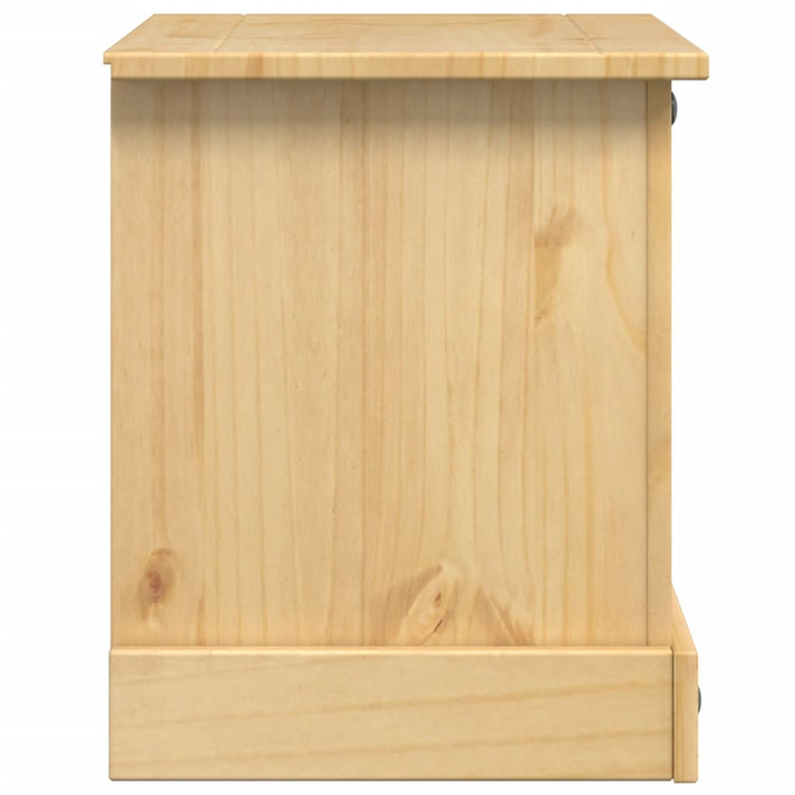 CORONA Solid Pine Wood Bedside Cabinet with 2 Drawers – Rustic & Durable Nightstand – 53x39x50 cm - Premium  from Home Treasures - Just £70.99! Shop now at Home Treasures