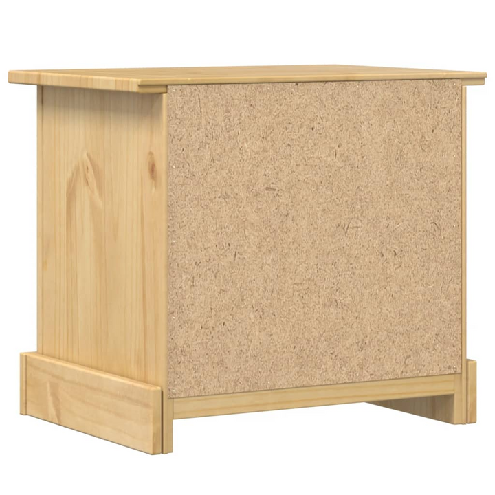 CORONA Solid Pine Wood Bedside Cabinet with 2 Drawers – Rustic & Durable Nightstand – 53x39x50 cm - Premium  from Home Treasures - Just £70.99! Shop now at Home Treasures