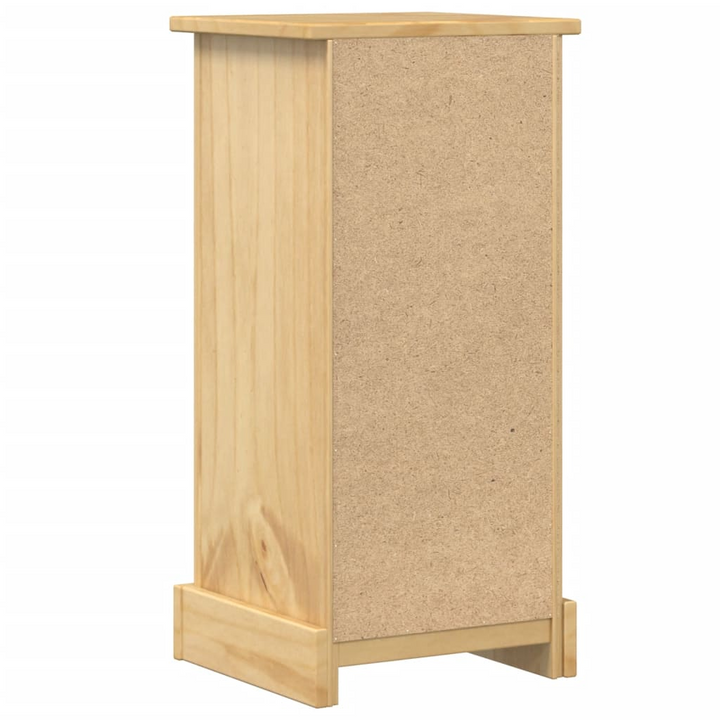 CORONA Bedside Cabinet - Solid Pine Wood with Honey Wax Finish, 4 Drawers, 35x32.5x74 cm - Premium  from Home Treasures - Just £74.99! Shop now at Home Treasures