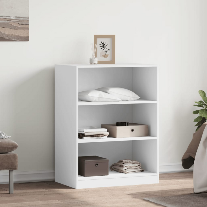 White Wardrobe 77x48x102 cm - Compact Engineered Wood Closet with Ample Storage Space for Stylish Organization - Premium  from Home Treasures - Just £97.99! Shop now at Home Treasures