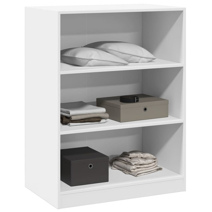 White Wardrobe 77x48x102 cm - Compact Engineered Wood Closet with Ample Storage Space for Stylish Organization - Premium  from Home Treasures - Just £97.99! Shop now at Home Treasures