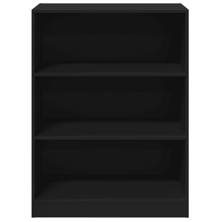 Compact & Durable Black Wardrobe 77x48x102 cm in Engineered Wood – Perfect Closet Organizer - Premium  from Home Treasures - Just £96.99! Shop now at Home Treasures