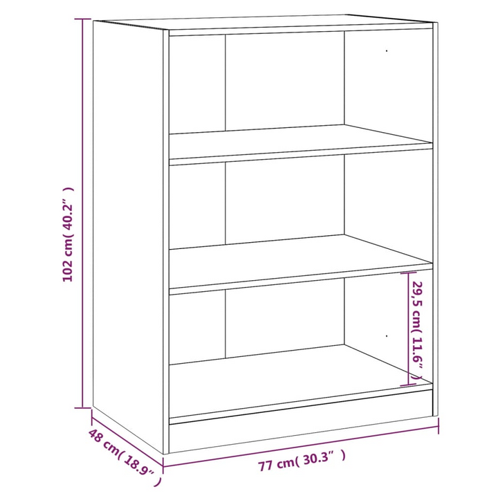 Compact & Durable Black Wardrobe 77x48x102 cm in Engineered Wood – Perfect Closet Organizer - Premium  from Home Treasures - Just £96.99! Shop now at Home Treasures