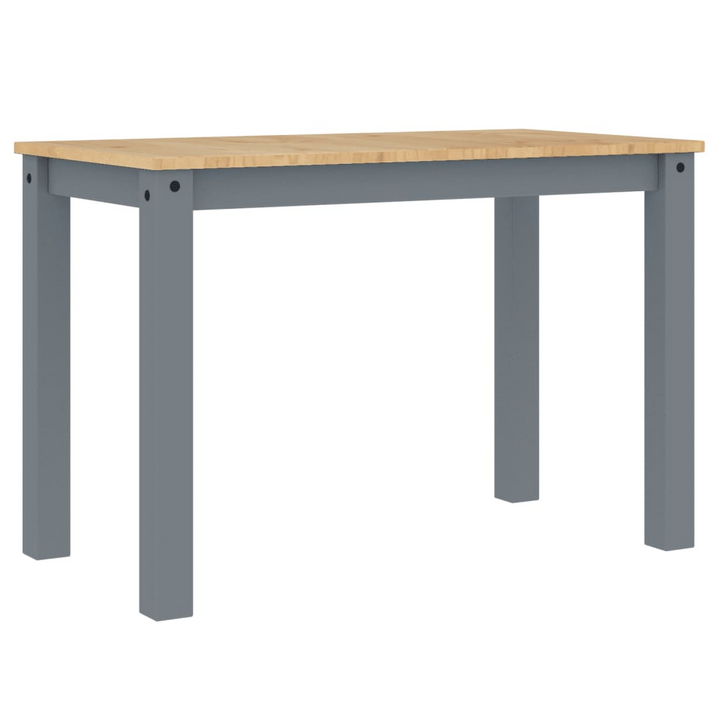 PANAMA Solid Pine Wood Dining Table in Grey - Elegant & Minimalist, 117x60x75 cm - Premium  from Home Treasures - Just £144.99! Shop now at Home Treasures