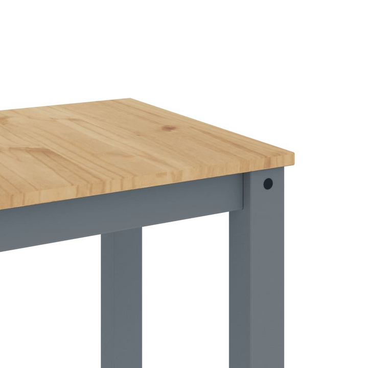 PANAMA Solid Pine Wood Dining Table in Grey - Elegant & Minimalist, 117x60x75 cm - Premium  from Home Treasures - Just £144.99! Shop now at Home Treasures