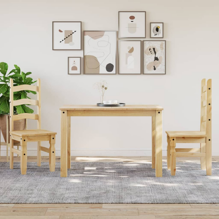 PANAMA Solid Wood Dining Table - 117x60x75 cm - Minimalist Rustic Charm - Premium  from Home Treasures - Just £139.99! Shop now at Home Treasures