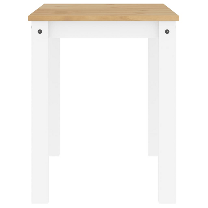 PANAMA White Dining Table - Solid Pine Wood, Minimalist & Elegant Design for Kitchen & Dining Room, 117x60x75 cm - Premium  from Home Treasures - Just £144.99! Shop now at Home Treasures