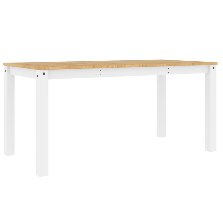 PANAMA White Dining Table - Solid Pine Wood | 160x80x75 cm | Minimalist & Elegant | Easy to Clean - Premium  from Home Treasures - Just £202.99! Shop now at Home Treasures