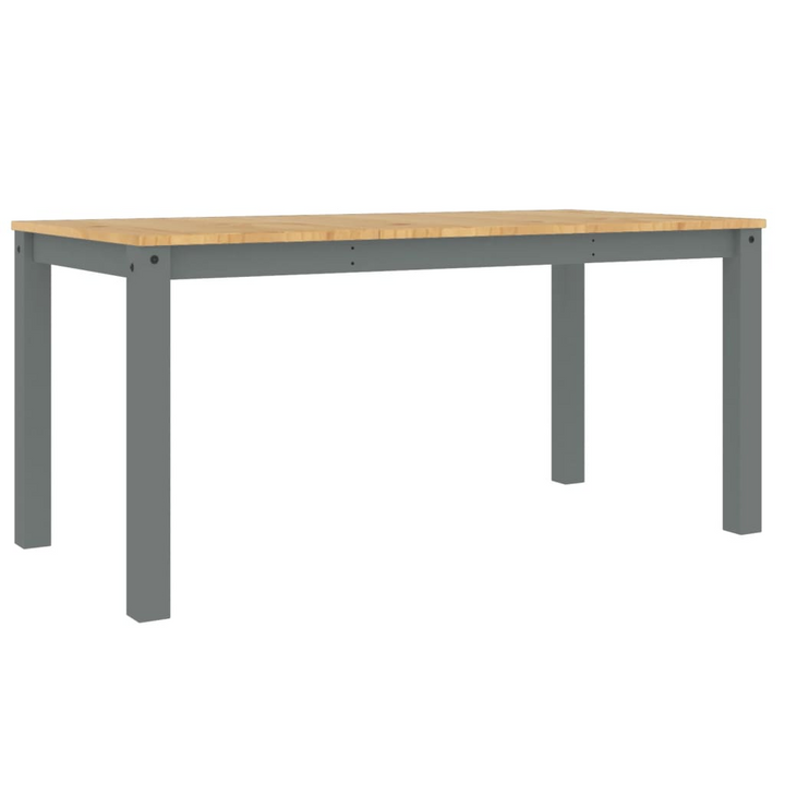 PANAMA Dining Table in Grey - 160x80x75 cm | Rustic Solid Pine Wood Table for Dining Room/Kitchen - Premium  from Home Treasures - Just £202.99! Shop now at Home Treasures