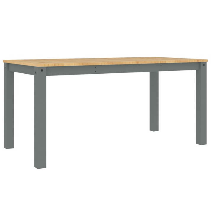 PANAMA Dining Table in Grey - 160x80x75 cm | Rustic Solid Pine Wood Table for Dining Room/Kitchen - Premium  from Home Treasures - Just £202.99! Shop now at Home Treasures