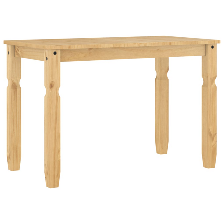 CORONA Dining Table - Rustic Solid Pine Wood, 112x60x75 cm, Honey Wax Finish | Elegant Minimalist Design for Kitchen or Dining Room - Premium  from Home Treasures - Just £149.99! Shop now at Home Treasures