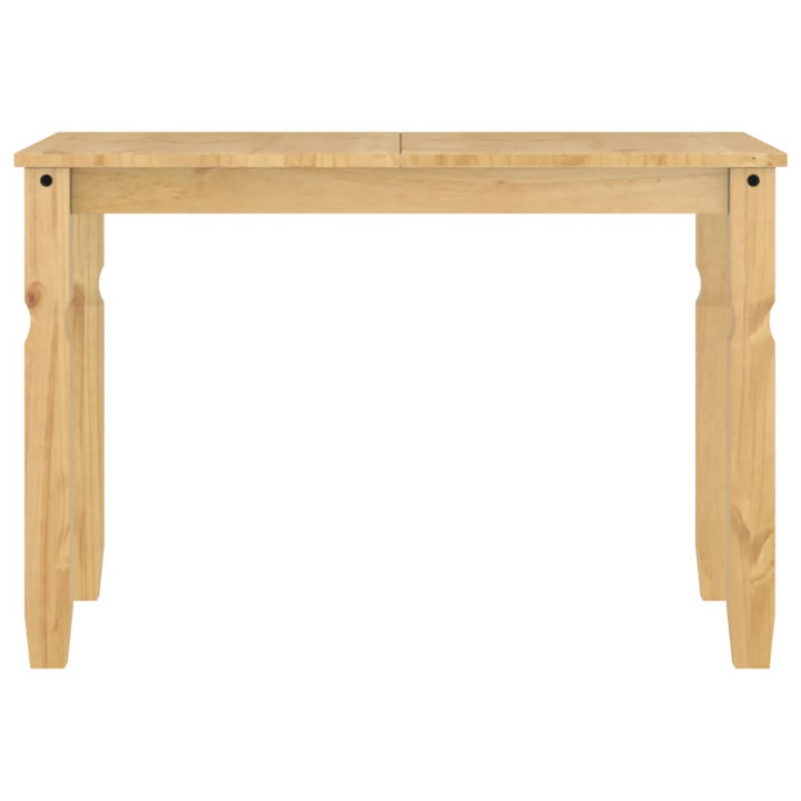 CORONA Dining Table - Rustic Solid Pine Wood, 112x60x75 cm, Honey Wax Finish | Elegant Minimalist Design for Kitchen or Dining Room - Premium  from Home Treasures - Just £149.99! Shop now at Home Treasures