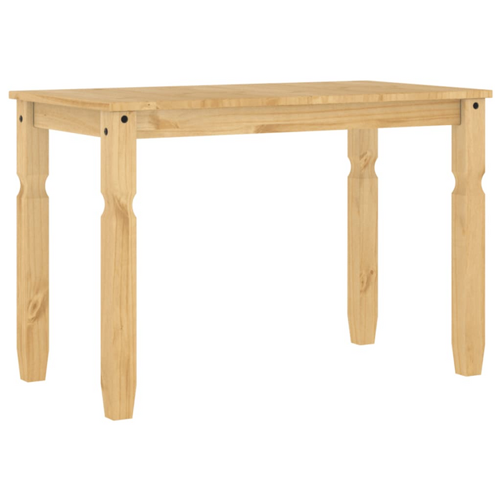 CORONA Dining Table - Rustic Solid Pine Wood, 112x60x75 cm, Honey Wax Finish | Elegant Minimalist Design for Kitchen or Dining Room - Premium  from Home Treasures - Just £149.99! Shop now at Home Treasures