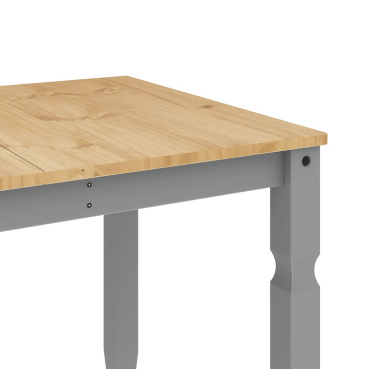 CORONA Grey Solid Pine Wood Dining Table 160x80x75 cm - Elegant Dining Room Centerpiece - Premium  from Home Treasures - Just £211.99! Shop now at Home Treasures