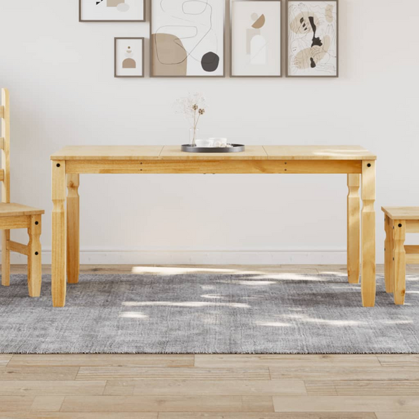 CORONA Dining Table 160x80x75 cm | Solid Pine Wood | Rustic & Elegant Design for Your Dining Space - Premium  from Home Treasures - Just £203.99! Shop now at Home Treasures