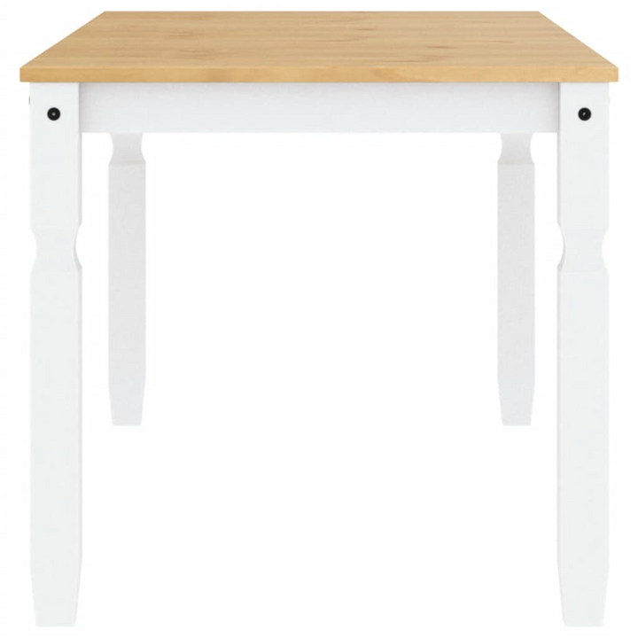 CORONA Rustic White Dining Table - 160x80x75 cm Solid Pine Wood - Premium  from Home Treasures - Just £211.99! Shop now at Home Treasures