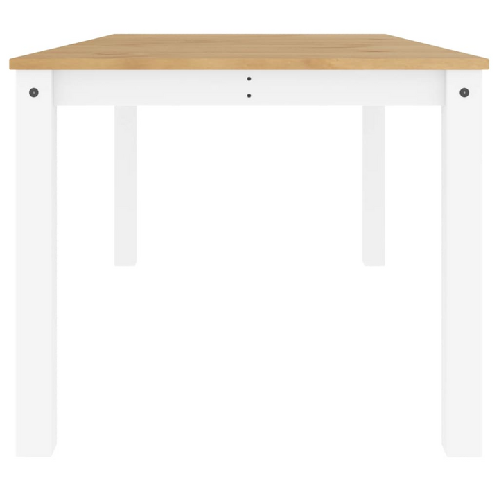 PANAMA Dining Table in White - 180x90x75 cm, Solid Pine Wood with Rustic Charm - Premium  from Home Treasures - Just £241.99! Shop now at Home Treasures