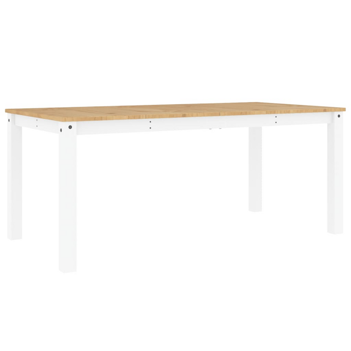 PANAMA Dining Table in White - 180x90x75 cm, Solid Pine Wood with Rustic Charm - Premium  from Home Treasures - Just £241.99! Shop now at Home Treasures