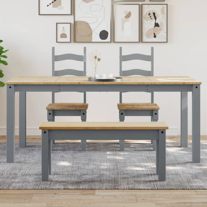 PANAMA Solid Pine Wood Dining Table in Grey - 180x90x75 cm | Minimalist Design, Rustic Charm, Durable Quality - Premium  from Home Treasures - Just £241.99! Shop now at Home Treasures