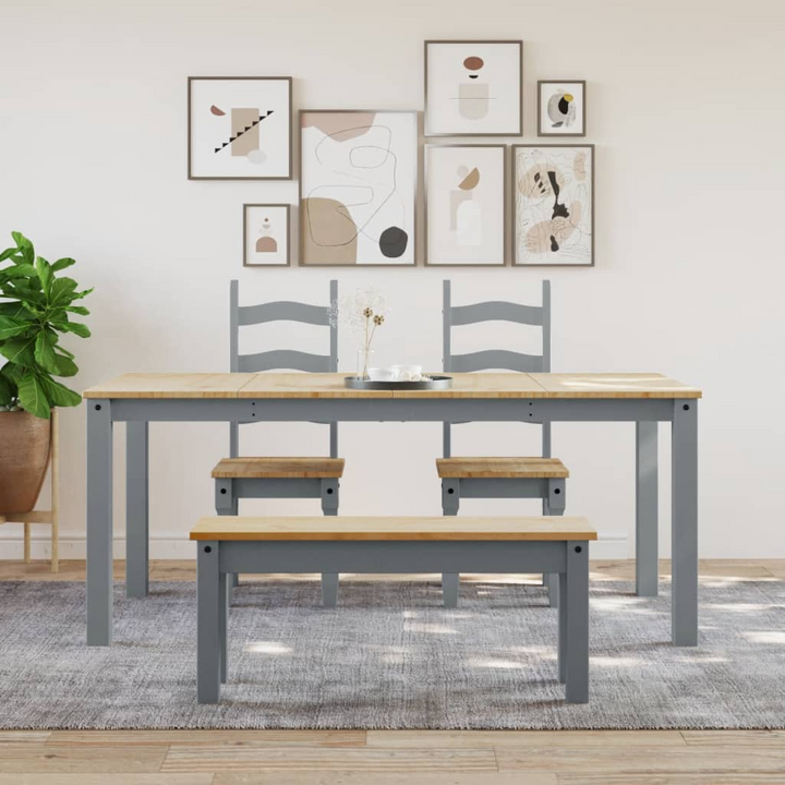 PANAMA Solid Pine Wood Dining Table in Grey - 180x90x75 cm | Minimalist Design, Rustic Charm, Durable Quality - Premium  from Home Treasures - Just £241.99! Shop now at Home Treasures