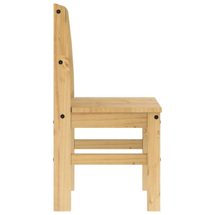 Set of 2 PANAMA Dining Chairs - Solid Pine Wood, 40x46x90 cm, Rustic Elegance - Premium  from Home Treasures - Just £110.99! Shop now at Home Treasures