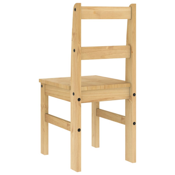 Set of 2 PANAMA Dining Chairs - Solid Pine Wood, 40x46x90 cm, Rustic Elegance - Premium  from Home Treasures - Just £110.99! Shop now at Home Treasures