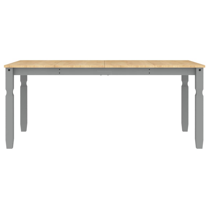 CORONA Dining Table in Grey - 180x90x75 cm | Solid Pine Wood | Elegant & Rustic Charm - Premium  from Home Treasures - Just £249.99! Shop now at Home Treasures