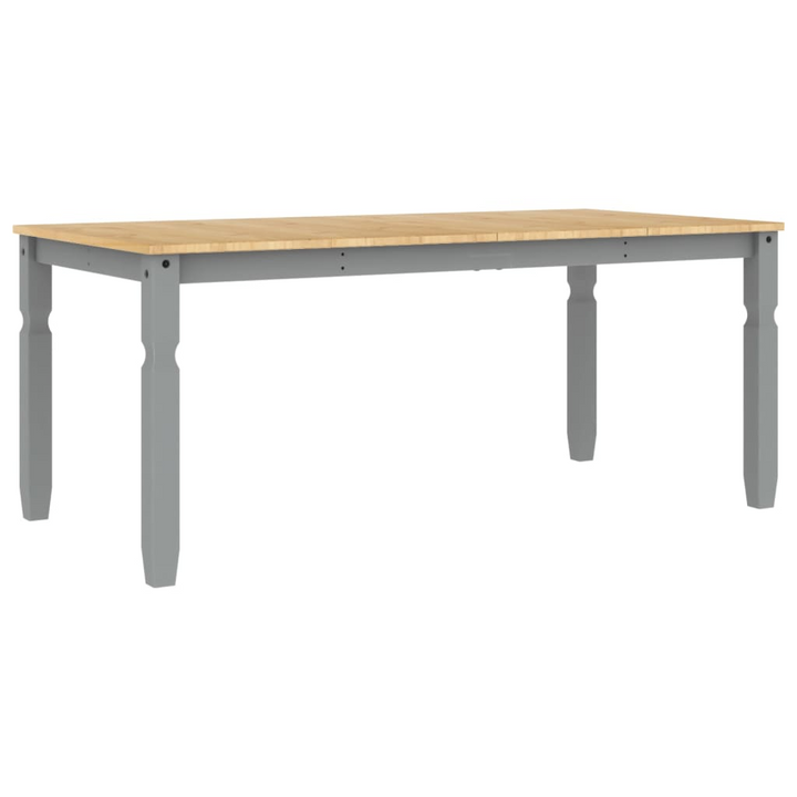 CORONA Dining Table in Grey - 180x90x75 cm | Solid Pine Wood | Elegant & Rustic Charm - Premium  from Home Treasures - Just £249.99! Shop now at Home Treasures