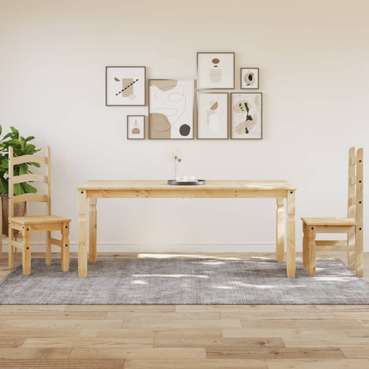 CORONA Solid Wood Pine Dining Table, 180x90x75 cm - Rustic Charm for Modern Dining Rooms - Premium  from Home Treasures - Just £238.99! Shop now at Home Treasures