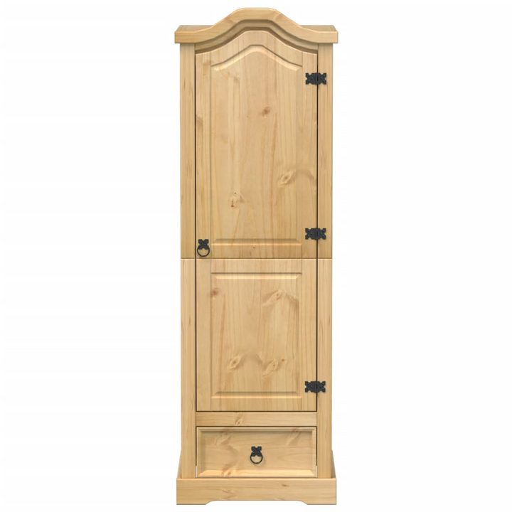 CORONA Wardrobe 55x52x170 cm - Solid Pine Wood with Honey Wax Finish | Durable, Stylish Storage Solution - Premium  from Home Treasures - Just £191.99! Shop now at Home Treasures