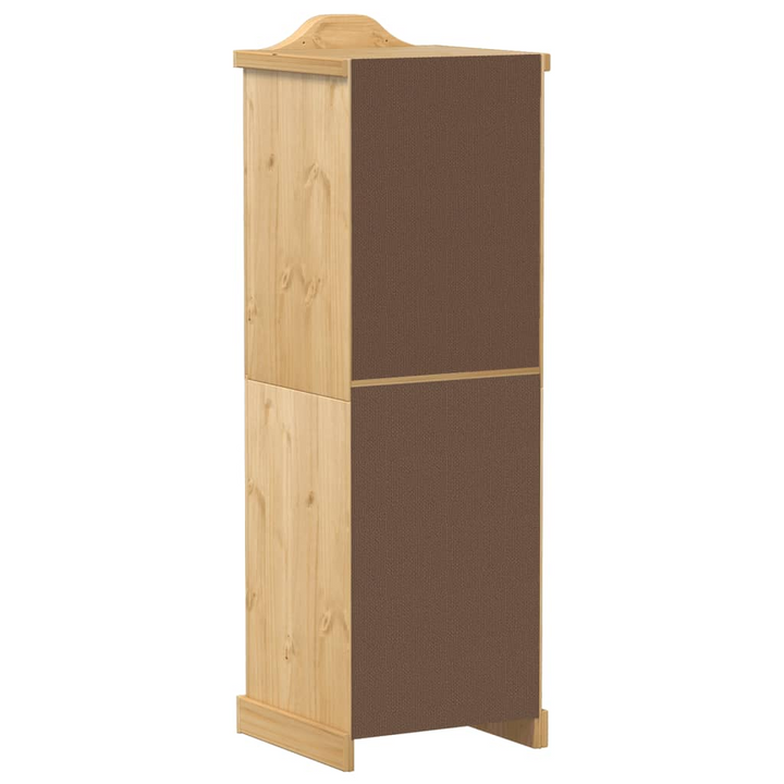 CORONA Wardrobe 55x52x170 cm - Rustic Solid Pine Wood Closet with Ample Storage and Metal Handle - Premium  from Home Treasures - Just £178.99! Shop now at Home Treasures