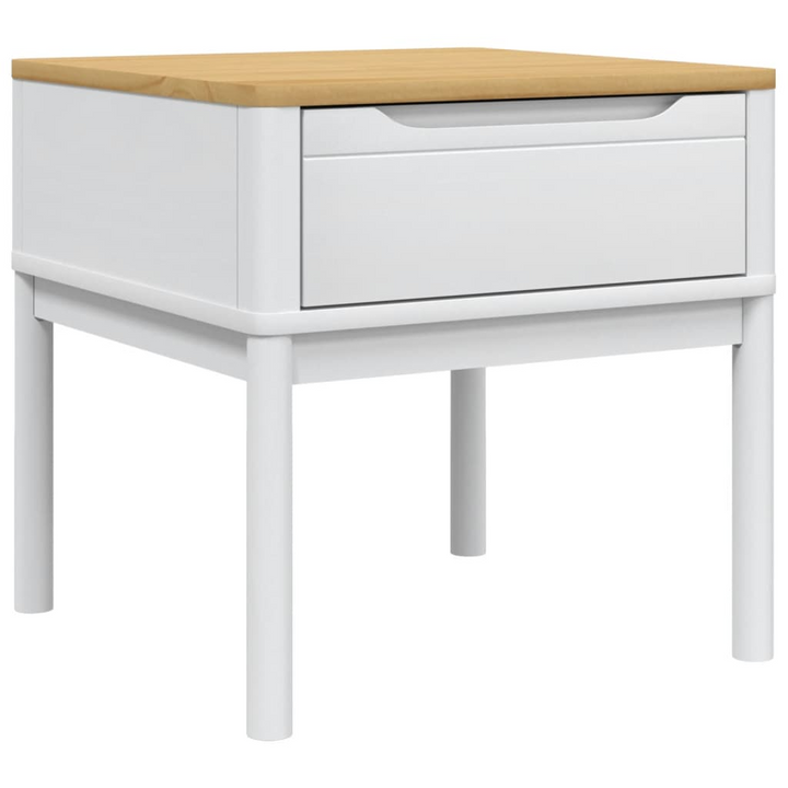 FLORO Solid Wood Lamp Table in White - Durable & Stylish 55x55x54 cm Side Table - Premium  from Home Treasures - Just £69.99! Shop now at Home Treasures