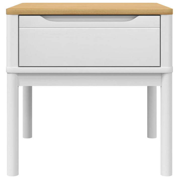 FLORO Solid Wood Lamp Table in White - Durable & Stylish 55x55x54 cm Side Table - Premium  from Home Treasures - Just £69.99! Shop now at Home Treasures