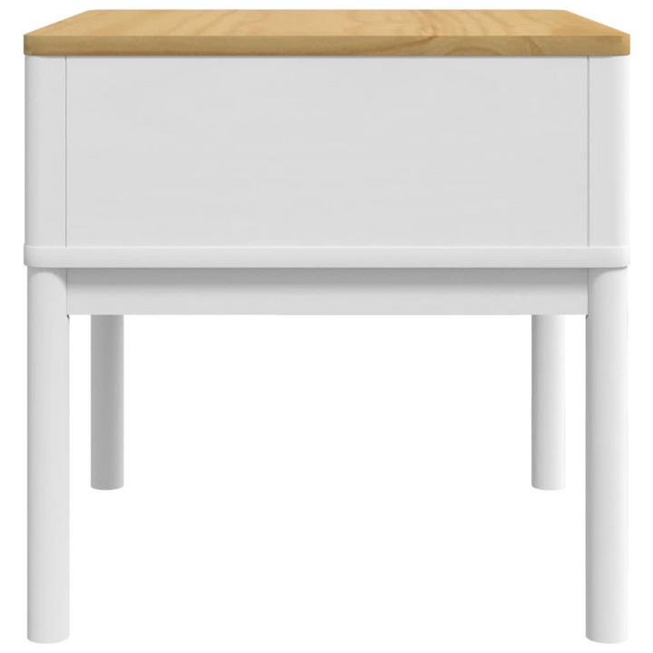 FLORO Solid Wood Lamp Table in White - Durable & Stylish 55x55x54 cm Side Table - Premium  from Home Treasures - Just £69.99! Shop now at Home Treasures