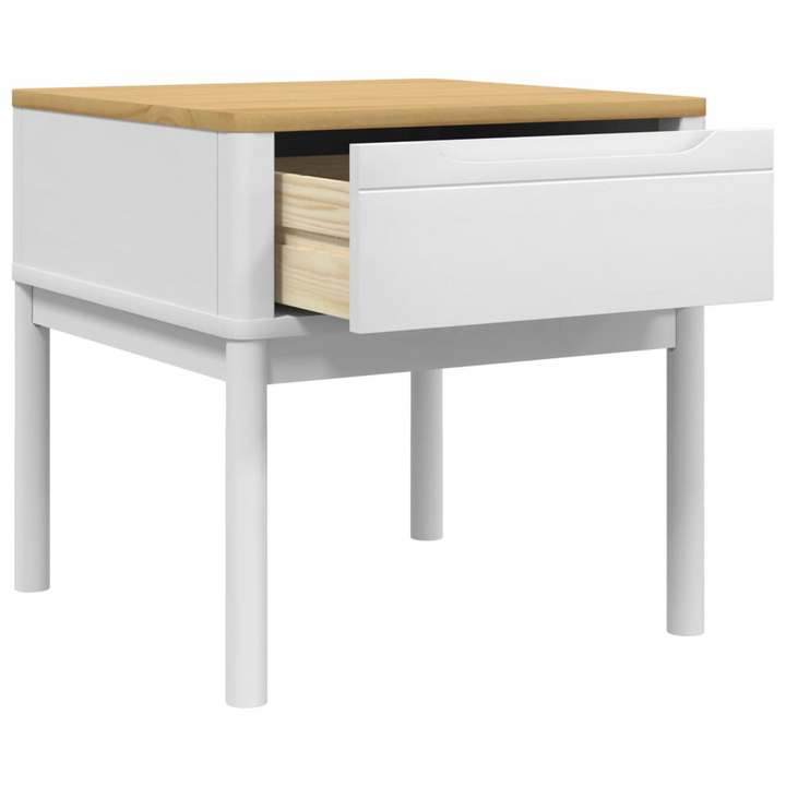 FLORO Solid Wood Lamp Table in White - Durable & Stylish 55x55x54 cm Side Table - Premium  from Home Treasures - Just £69.99! Shop now at Home Treasures