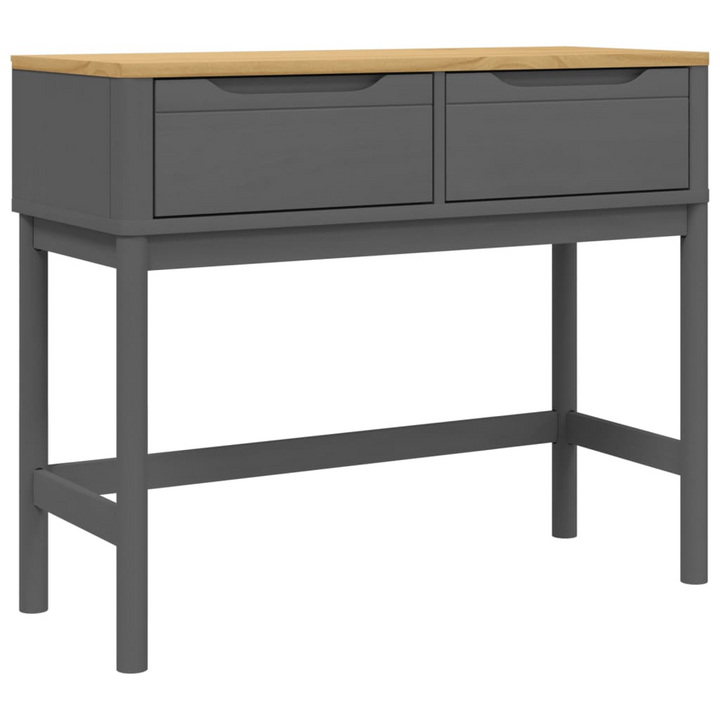 FLORO Console Table in Grey - 89.5x36.5x73 cm, Solid Pine Wood, Elegant & Functional - Premium  from Home Treasures - Just £106.99! Shop now at Home Treasures