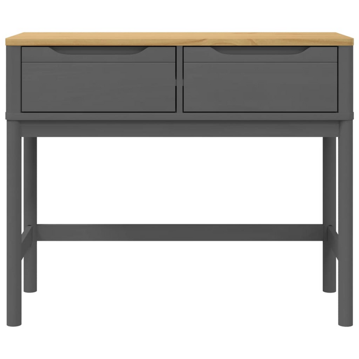 FLORO Console Table in Grey - 89.5x36.5x73 cm, Solid Pine Wood, Elegant & Functional - Premium  from Home Treasures - Just £106.99! Shop now at Home Treasures