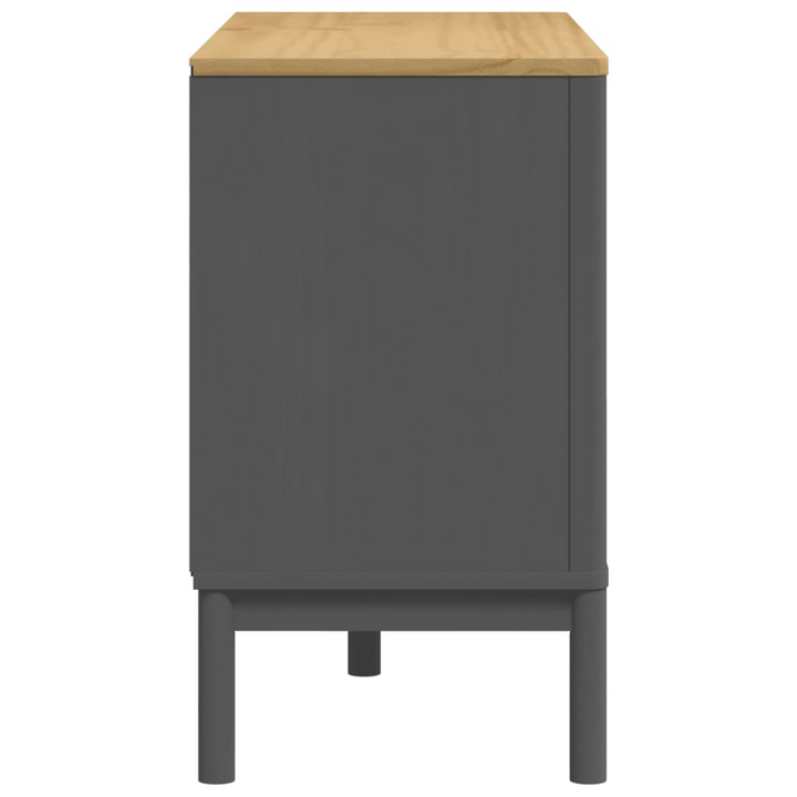 FLORO Chest of Drawers in Grey Solid Wood Pine - Elegant & Durable Storage Solution - Premium  from Home Treasures - Just £209.99! Shop now at Home Treasures