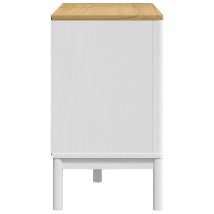 FLORO White Solid Pine Wood Chest of Drawers - 6 Spacious Drawers for Ample Storage - Elegant & Durable - Premium  from Home Treasures - Just £204.99! Shop now at Home Treasures