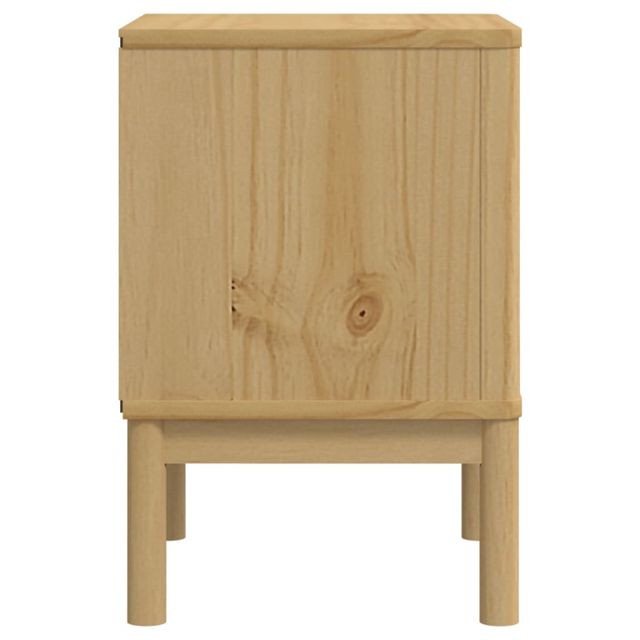 Elegant FLORO Bedside Cabinet - Wax Brown, Solid Pine Wood, 2 Drawers, 45x39x57 cm - Premium  from Home Treasures - Just £99.99! Shop now at Home Treasures