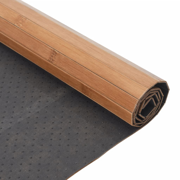 Rectangular Bamboo Rug - Natural, 60x400 cm - Eco-friendly, Durable & Non-slip - Premium  from Home Treasures - Just £36.99! Shop now at Home Treasures