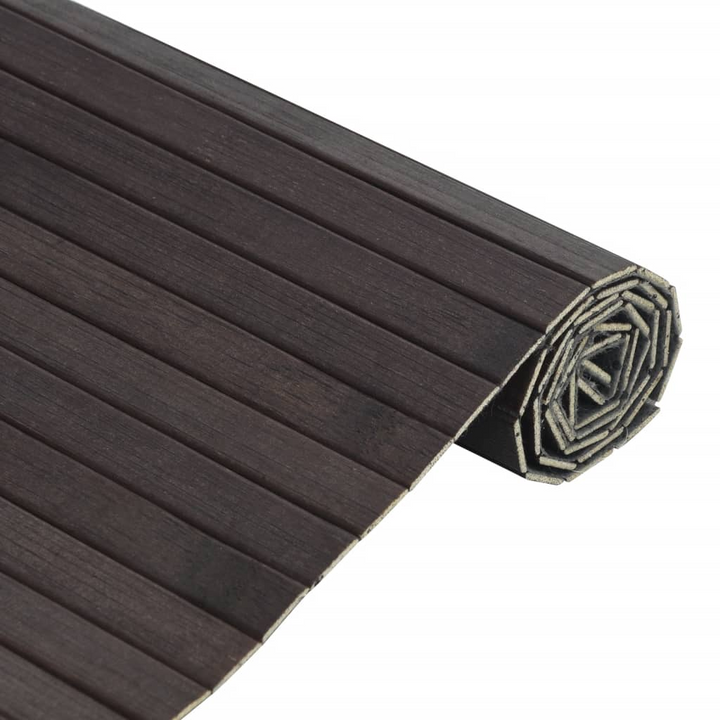 Rectangular Bamboo Rug - Dark Brown, 60x300 cm - Durable, Eco-Friendly & Modern Design - Premium  from Home Treasures - Just £30.99! Shop now at Home Treasures