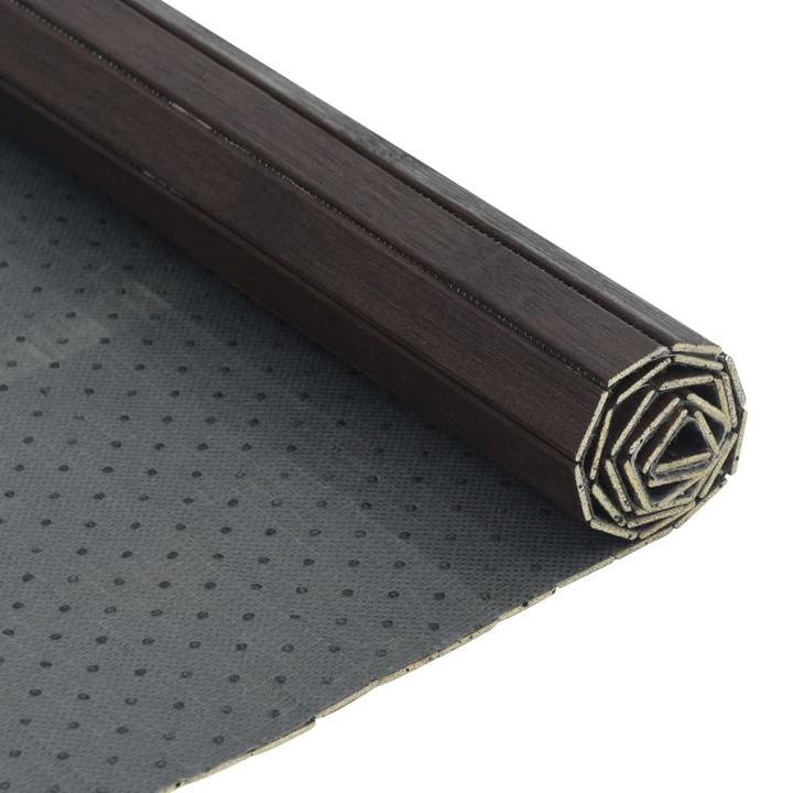 Rectangular Bamboo Rug - Dark Brown, 60x300 cm - Durable, Eco-Friendly & Modern Design - Premium  from Home Treasures - Just £30.99! Shop now at Home Treasures