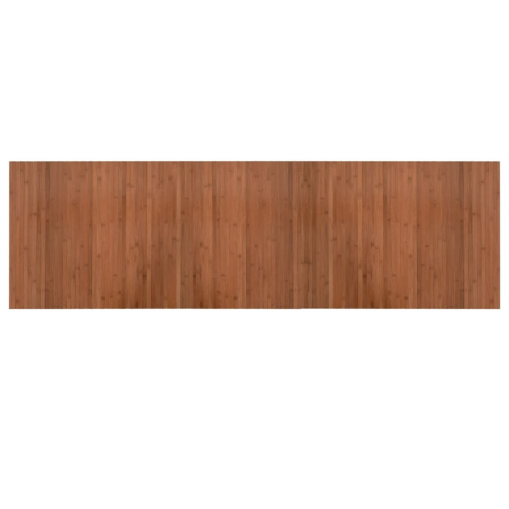 Eco-Friendly Rectangular Bamboo Rug in Brown 60x200 cm - Natural & Durable Home Decor - Premium  from Home Treasures - Just £21.99! Shop now at Home Treasures