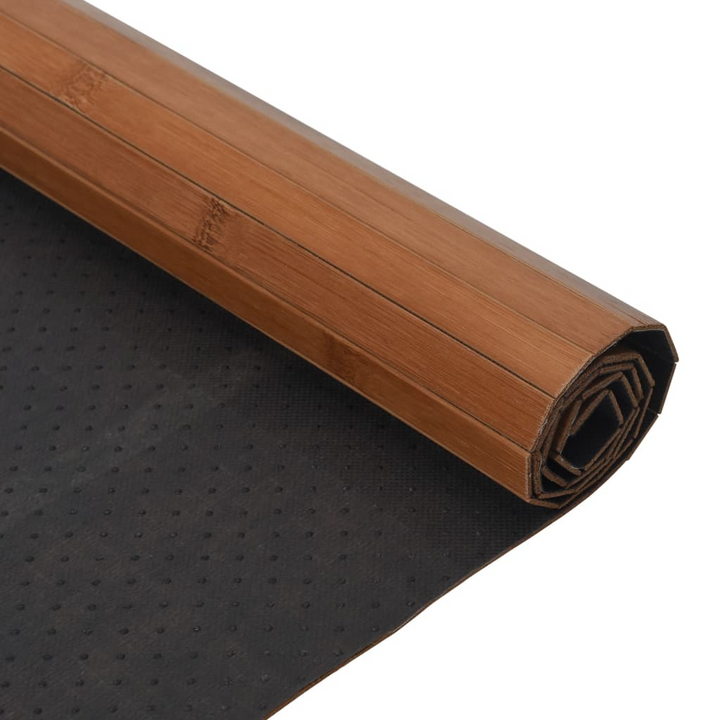 Eco-Friendly Rectangular Bamboo Rug in Brown 60x200 cm - Natural & Durable Home Decor - Premium  from Home Treasures - Just £21.99! Shop now at Home Treasures