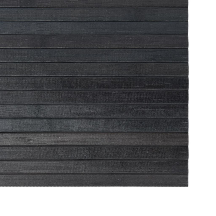 Rectangular Bamboo Rug in Grey - 70x500 cm | Durable & Modern Non-Slip Area Rug - Premium  from Home Treasures - Just £41.99! Shop now at Home Treasures